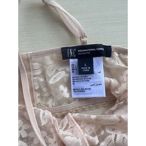 INC International Concepts Lace Bralette Almond Latte - Picture 4 of 4